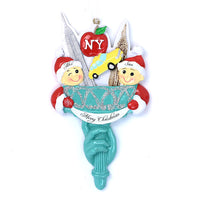 STATUE OF LIBERTY TORCH COUPLE ORNAMENT