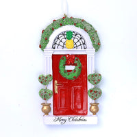 MERRY RED PINEAPPLE DOOR ORNAMENT
