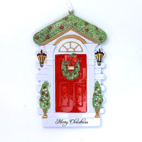 RED CHRISTMAS DOOR ORNAMENT