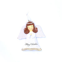 BRUNETTE ANGEL ORNAMENT