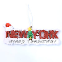 NEW YORK WORD ORNAMENT