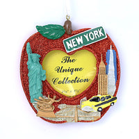 RED APPLE PICTURE FRAME ORNAMENT