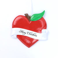 APPLE HEART ORNAMENT