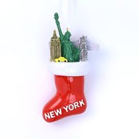 3D NY STOCKING ORNAMENT