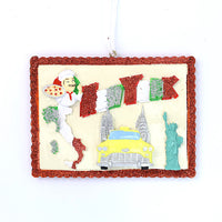 NY LITTLE ITALY POSTCARD ORNAMENT