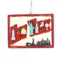 NYC GREETINGS POSTCARD ORNAMENT