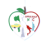 LITTLE ITALY NYC HEART ORNAMENT