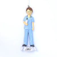 NURSE BOY ORNAMENT