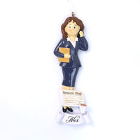 BUSINESSWOMAN ORNAMENT