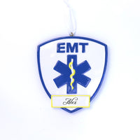 EMT PLAQUE ORNAMENT