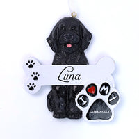 BLACK LABRADOODLE ORNAMENT