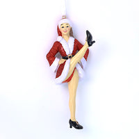 DANCER DOING HIGH KICKS ORNAMENT