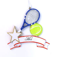 BLUE TENNIS ORNAMENT