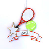 RED TENNIS ORNAMENT