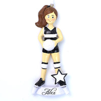 BLACK VOLLEYBALL GIRL ORNAMENT