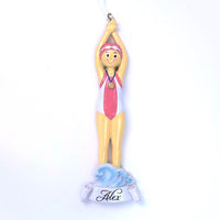 PINK DIVER GIRL ORNAMENT