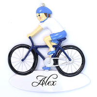 CYCLIST BOY ORNAMENT