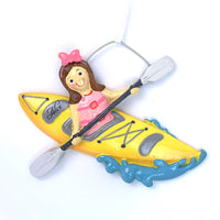 KAYAKING GIRL ORNAMENT