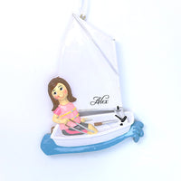 SAILING GIRL ORNAMENT