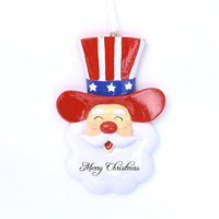 USA SANTA HEAD ORNAMENT