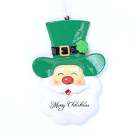 LEPRECHAUN SANTA HEAD ORNAMENT