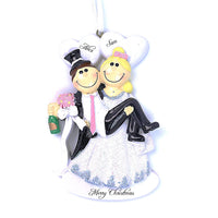 CARRIED AWAY WEDDING ORNAMENT - BLONDE