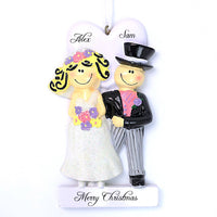 WEDDING WITH BLONDE BRIDE ORNAMENT