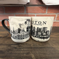 Boston Line Art Marble Wrap Mug