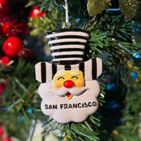 ALCATRAZ SANTA HEAD ORNAMENT