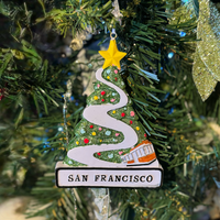 SAN FRANCISCO LOMBARD STREET CHRISTMAS TREE ORNAMENT
