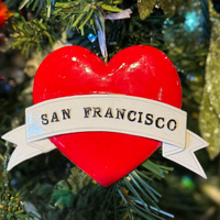 San Francisco Heart Ornament