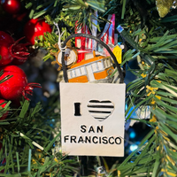 SAN FRANCISCO 3D SHOPPING BAG ORNAMENT