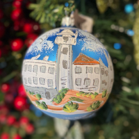 ALCATRAZ PRISON GLASS BALL ORNAMENT