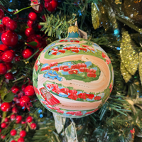 LOMBARD STREET GLASS BALL ORNAMENT
