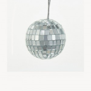 2" Mirrored Disco Ball Glass Ornament