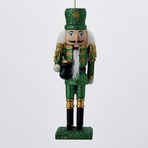 6" Wooden Irish Nutcracker Ornament