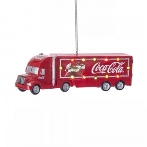 5"B/O Coke Truck Orn W/Lights