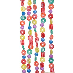 9-Foot Plastic Glittered Life Saver, Ball, and Candy Garland