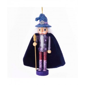 6"Holly Wood Wizard Nutcracker Orn