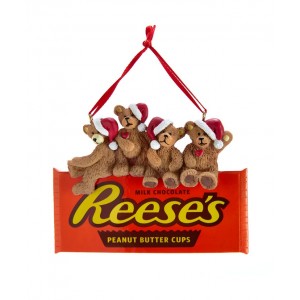 3"Bears On Reese'S Chocolate Orn