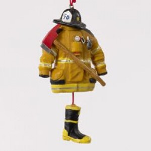 4.5 Resin Fireman Dress Ornament