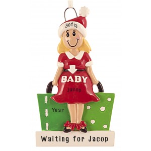 Mom To Be Personalize Christmas Ornament 