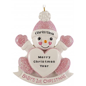 Snow Daughter Personalized Christmas Ornament 