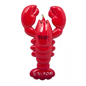Lobster Personalized Christmas Ornament