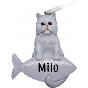 Siamese Cat Personalization Ornament