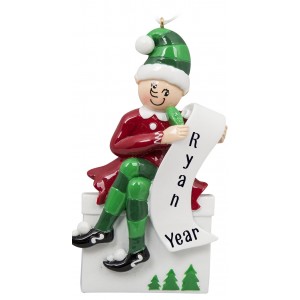 Elf Things To Do Personalized Christmas Ornament 