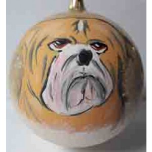 Bulldog Personalized Christmas Ornament