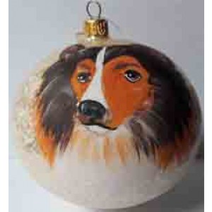Shetland Sheepdog Personalized Christmas Ornament