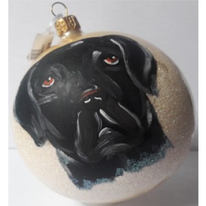 Labrador Retriever - Black Personalized Christmas Ornament 