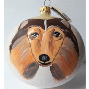 Collie Personalized Christmas Ornament